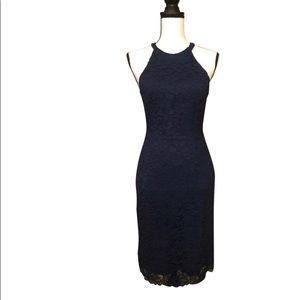 Cremieux navy lace dress
